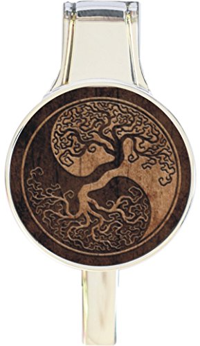 Yin Yang Tree Roots Everything Purse Hanger Handbag Hook Retractable Folding