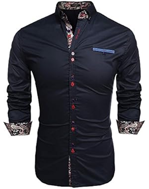 Men's Slim Fit Dress Shirt Casual Button Down Shirts