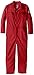 Bulwark Men's Flame Resistant 9 oz Twill Cotton Premium Concealed Snap Coverall, Red, 38