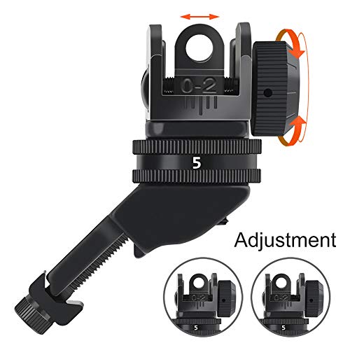 45 Degree Front and Rear Backup Iron Sights Rapid Transition Backup