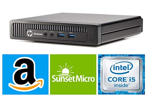 HP EliteDesk 800 G1 Desktop Mini Business PC Intel Quad-Core i5-4570T (2.90GHz) 16GB RAM 256GB SSD Windows 10 Pro 64-Bit WiFi (Renewed)