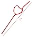 Heart Shaped Drinking Straws Krazy Loop - Valentines Day Party Supplies Decorations 36Ct