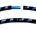 PRO Hula Hoops (Ultra-Grip/Glitter Deco) Weighted TRAVEL Hula Hoop (100cm/39') Hula Hoops For Exercise, Dance & Fitness! (640g) NO Instructions Needed - Same Day Dispatch.! (Black / Blue Glitter)