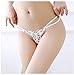 Happyjiu 6-Pack Women Lace Open Panties G-Strings Underwear Thong Lingerie (6-Pack B)
