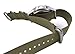 ArtStyle Watch Band with Colorful Nylon Material Strap and Heavy Duty Brushed Buckle (Armygreen, 22mm)