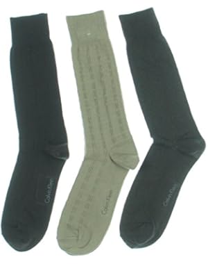 Calvin Klein Mens Textured Calf Dress Socks
