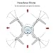 SYMA X5UW WiFi FPV Drone with 720P HD Camera Live Video 2.4Ghz RC Quadcopter with Flight Route Setting and Altitude Hold Function Bonus Battery Included White