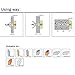 Drywall Anchor kit - Hollow Wall Anchors with Screws ，self-Drilling Hollow Wall Anchor, for Drywall，Nylon - Plastic - Buildex，all-60 pcs (Anchor 30+Screw 30)