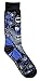 Hyp Superman Batman Flash Wonder Woman Starry Night Men's Crew Socks 4 Pair Pack
