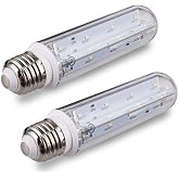 tento Lighting T10 LED Bulb 60W Clear Tubular, E26 Medium Base, Sub Zero Fridge and Freezer Lightbulb Replacement Aquarium UL Listed Energy Star Piano Long E26 Refrigerator Bulb (5000k)