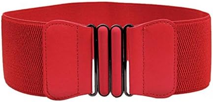 WODISON Womens Wide Elastic Waist Dress Belt Plus Size Ladies Stretch Waistband