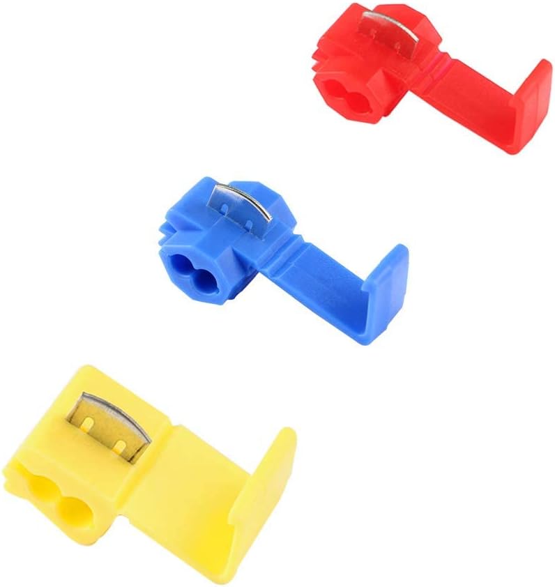 QitinDasen 50Pcs Wire Connectors Kit Red Blue Yellow Quick Splice Terminal