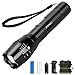 Tactical Flashlight Kit, ANNAN 1000-Lumens Super Bright LED Rechargeable Flashlight with Zoomable 5-Modes, Portable Waterproof Torch, Aluminum Frame, Included Rechargeable Lithiumion Battery,Charger.