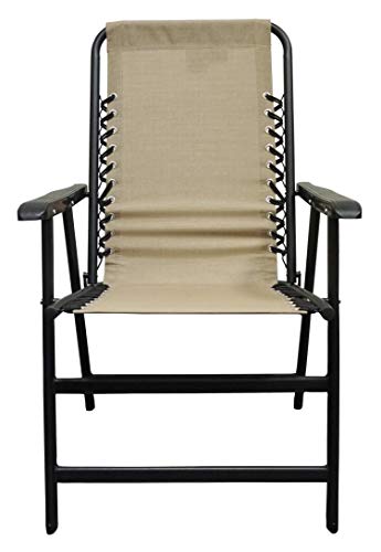 Caravan Sports Suspension Folding Chair, Beige (Certified Refurbished)