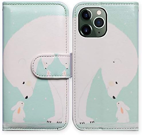 Beaucov iPhone 11 Pro Max Case,Bcov White Rabbit Bear Card Slot Wallet Leather Cover Case For iPhone 11 Pro Max