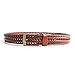 ECHAIN Men Braided Woven Genuine Leather Belt