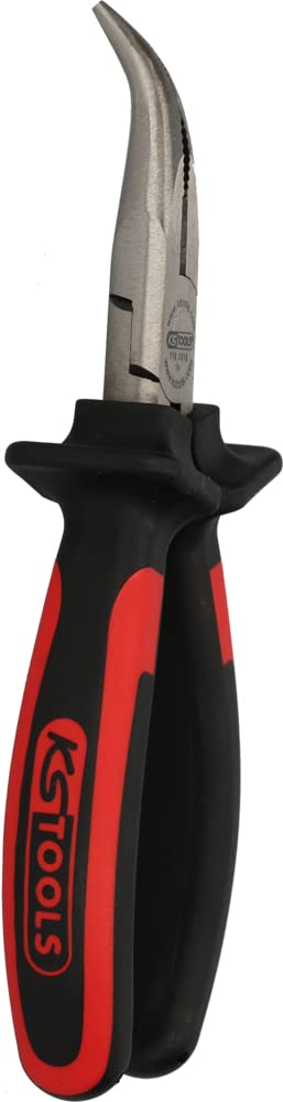 KS Tools Ergo 165mm Bent Nose Plier Serrated