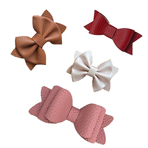 Craft Leather Fabric Pebbled Faux Leather Sheets PU Vinyl Leather for Bows Headband Earrings A4 Size, 10 Colors