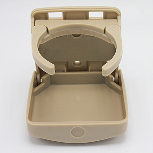 Homyl Car RV Camper Motorhome Trailer Folding Adjustable Drink Cup Holder - Beige - Thumbnail 2