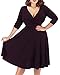 Nemidor Women's V-Neckline Stretchy Casual Midi Plus Size Bridesmaid Dress