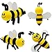 Idiytip Cute Honeybee Bee Queen Car Antenna Toppers Smiley Honey Bumble Aerial Balls Antenna Topper Auto Exterior Vehicle Roof Decor(#1)