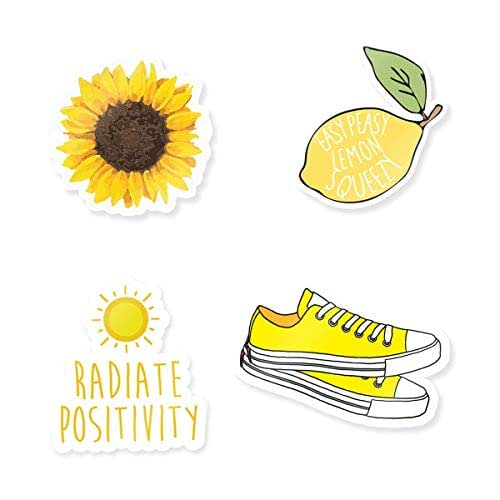 amazoncom cute yellow stickers 3 vinyl stickers handmade