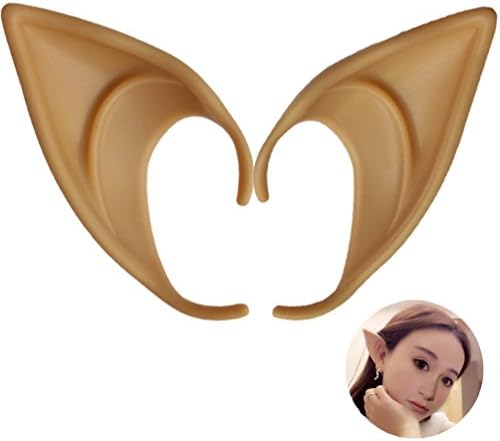 Cosplay Halloween Elf Ears Costume Ears Tips Fairy Pixie Prosthetic(Color 2#)
