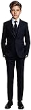 Black n Bianco Boys' Formal Black Suit with Shirt
