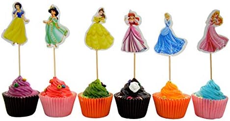 Snow White Cupcake Toppers Party Pack for 24 Cupcakes (Snow White)