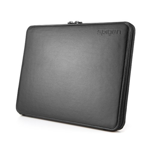 Spigen SGP el Nuevo iPad 4 G LTE/WiFi Funda de Piel Negro de la Serie Zipack