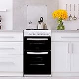 Igenix Statesman GTL50W Double Oven Gas Cooker 50cm White with Glass Lid view 9