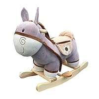 Fengsmart Rocking Horse, Stuffed Animal Rocker, (Boy&Girl) Plush Animal Rocker, Toddler Rocking Toys