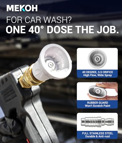 MEKOH Stubby Pressure Washer Gun for Karcher K2, K3, K4, K5, K7, High Power Washer Car Wash Gun with Quick Release, Short Trigger Pressure Washer Pistol with Nozzle, 1/4” Quick Connect Jet Wash Gun