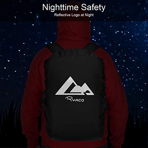 RYACO 15-50L rugzak regenhoes met antislip kruis gesp en reflecterende strepen voor kamperen, wandelen, reizen, fietsen… - Image 7