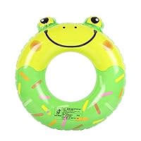 ETSP 2Pcs Inflatable Kids Swim Ring Animals Pool Floats for Toddlers Cartoon Pool Floats Rabbit Pool Toy Baby Swim Ring Summer Beach Outdoor Swimming Pool Toys (23in,Frog)