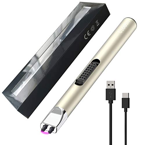 Candle Lighters,Electric Rechargeable USB Long Arc Electronic Grill