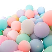 100pcs 10inch Macaron Pastel Colour Latex Balloonsr Candy Color Balloons for Wedding Graduation Party Decoration Baby Birthday Party Valentine