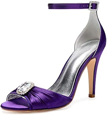 dark purple high heels