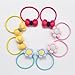Baby Girls Hair Ties Bow Elastic 1 Inch Mini Ponytail Holders Toddler Pigtail Holder Hair Elastics Value Set 40 PCs