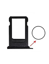 Soporte bandeja de tarjeta SIM de repuesto para iPhone 7, Negro (7 Black)