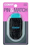 Conair Secure Hold Bobby Pins, Black, Set of 75 Hairpins