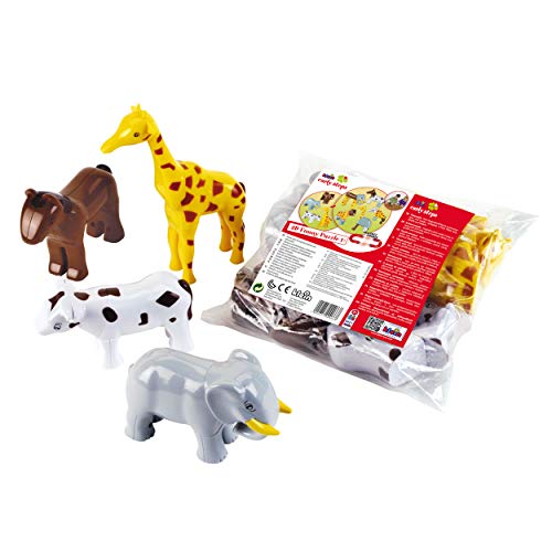 Theo Klein 71 Funny Puzzle Puzzle Magnetico in Astuccio, 4 Animali, I Pezzi del Puzzle vengono collegati tra Loro Tramite Calamite, Giocattolo per Bambini a Partire da 1 Anno