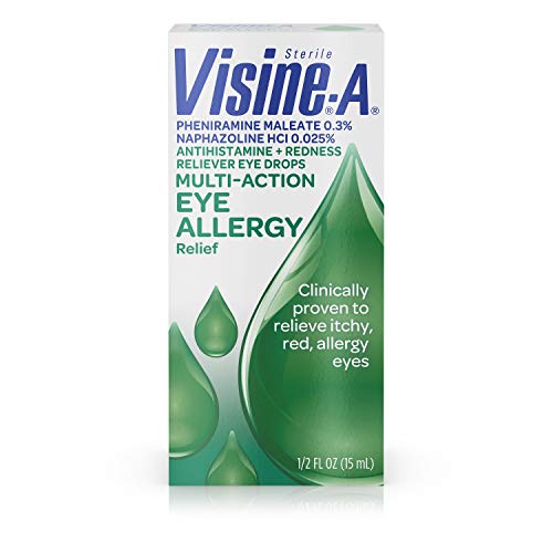 Visine A Eye Allergy Relief, Antihistamine & Redness Reliever Eye