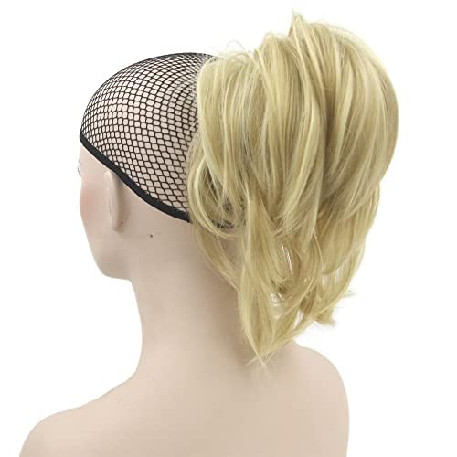 IMISSU Curly Flexible Claw Ponytail Hairpieces Synthetic Clip In Hair Extensions Little Pony Tail Hair Pieces (Dirty Blonde) — image 1