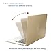 Mosiso Hard Case Cover for MacBook Air 13 Inch, Light Gold