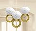 C L cooper life Bachelorette Party Decorations|Bridal Shower Supplies| Honeycomb Ring Hanging Decorations,Glitter Gold Diamond Ring,Perfect for Engagement Wedding Party and Bridal Shower
