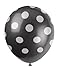 Unique Industries Polka Dots Black Latex Balloons, 12