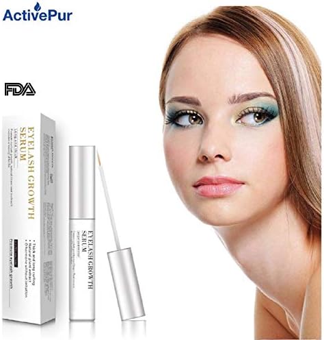 Eyelash Growth Serum No Irritation Lavish Eyelash Serum Eyebrow Growth Enhancer, Biotin & Natural Peptides for Long, Thick Lashes and Eyebrows (5 ml)