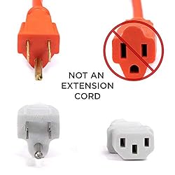 THE CIMPLE CO 25 Feet - 3 Prong AC Power Cable for
