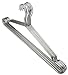 Z ZICOME Set of 10 Stainless Steel Strong Metal Wire Hangers Clothes Hangers Everyday Hangers